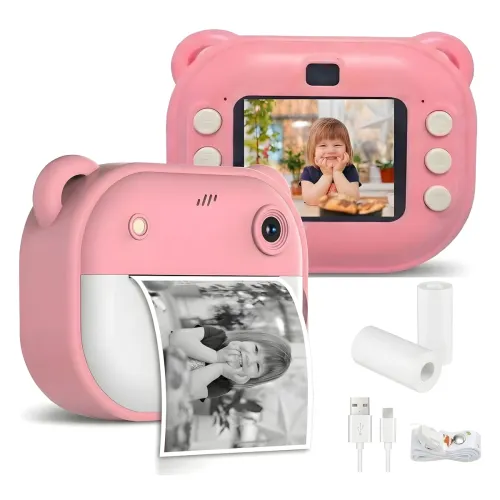 Image of Chickmama Kids Instant Print Camera 1080P HD 13MP Thermal Inkless Printing