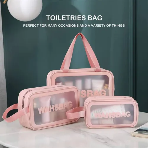 Image of CHIFICA Women Pink Cosmetic Bag Po3