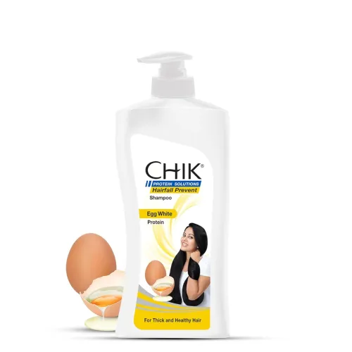 Image of Chik Protein Solution Hairfall Prevent Shampoo, With Goodness Of Egg White, For Thick And Healthier Hair | For Men & Wom