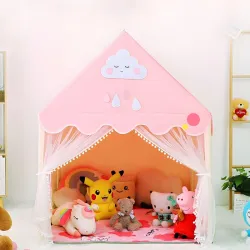 Children Boy Girls Portable Castle Playhouse