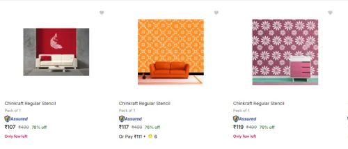 Image of Chinkraft Baking Stencils at minimum 70% Discount