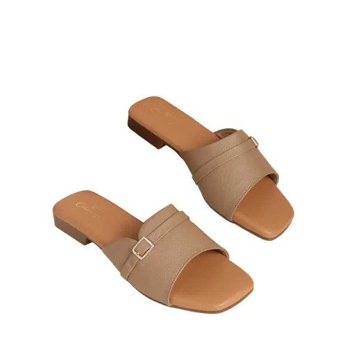 Image of CHINRAAG Women Open Toe Flat Sandals 