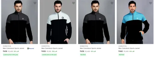 Image of Chishtiya Men's Jackets upto 81% Discount