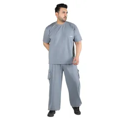 CHKOKKO Men Plus Size Casual Summer Track Suit Co-ord Sets