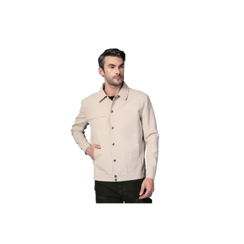Image of CHKOKKO Men's Fleece Solid Winter Wear Regular Fit Standard Length Jacket