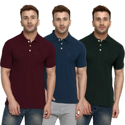 Image of CHKOKKO Men's Regular Fit Polos