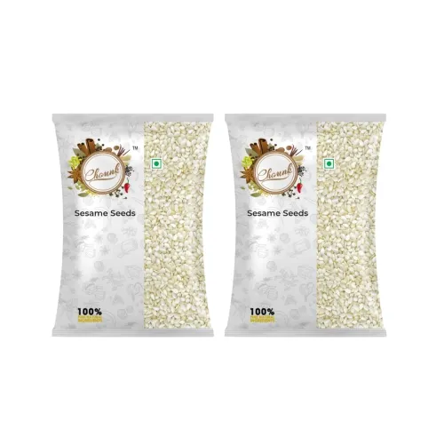 Image of Chounk White Sesame Seeds | Clean and Natural White Til | Raw Natural Sesame Seeds for Eating | Everyday Essentials Indi
