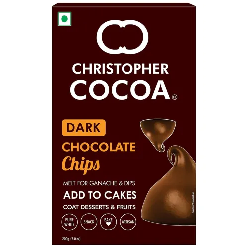 Image of Christopher Cocoa Dark Chocolate Choco Chips 200g 