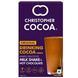 Christopher Cocoa, Drinking Chocolate Cocoa Powder, Dark No Sugar, 100g