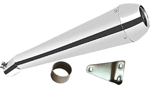 Image of Chrome Glasswool Exhaust Silencer