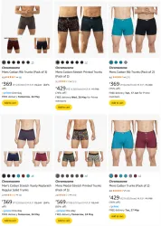 Chromozome Mens Cotton Trunks @ Minimum 75% Discount