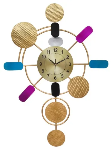 Image of CHRONIKLE Designer Iron Round Wall Clock