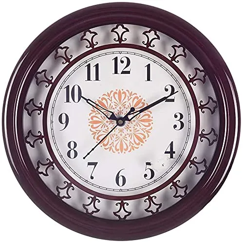Image of CHRONIKLE Round Rosewood Analog Wall Clock