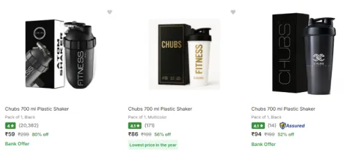 Image of Chubs Shakers And Sippers Starting at ₹59