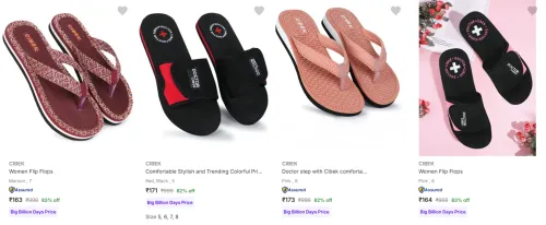 Image of Cibek Women's Flip Flops upto 83% Discount