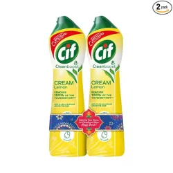 Cif Lemon Cream Surface Cleaner 2×500ml