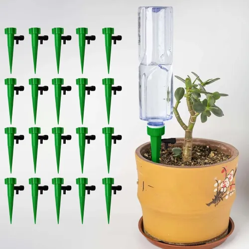 Image of Cinagro Drip Spikes Water Dropper for Plants with Control Value, Pack of 20