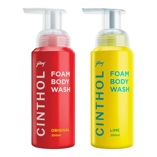 Image of Cinthol Original & Lime Foam Body Wash (200ml Pack of 2)