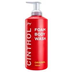 Cinthol Original Foam Body Wash (750ml) | Unique Foam Formula for Moisturized & Irresistibly Soft Skin | Suitable for All Skin Types