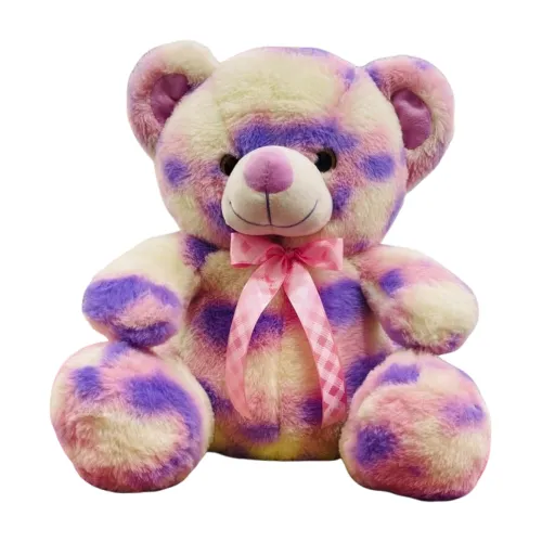 Image of Cionum Soft Plush Teddy Bear with Pink Ribbon Bow, Soft Toys for Kids & Girls