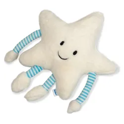Cionum Soft Plush Toy for Kids – Cute Stuffed Animal Soft Toy – Soft Cuddly Toy for Baby Boys & Girls, Return Gift -Cream-Star Pillow