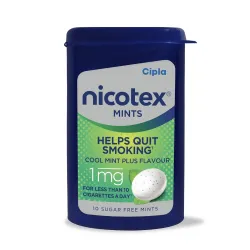 Cipla Nicotex Mints Nicotine 1mg Lozenges (30 Pcs)