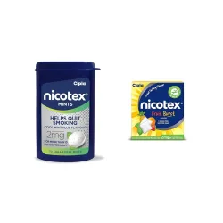 Cipla Nicotex Mints | Nicotine 2mg Lozenges (120 Pcs)