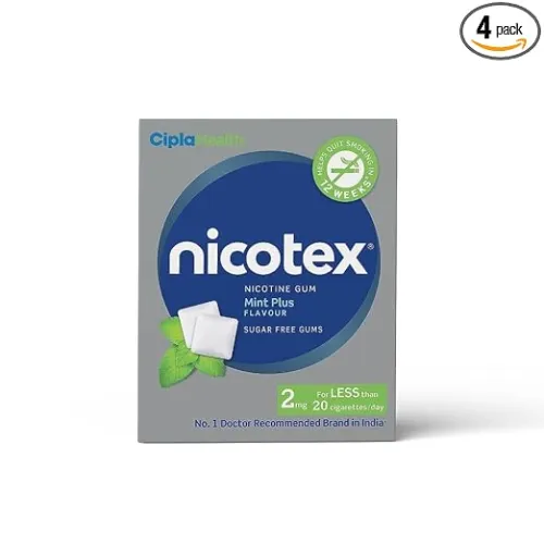Image of Cipla Nicotex Nicotine Sugar Free Mint Plus Gums 2mg
