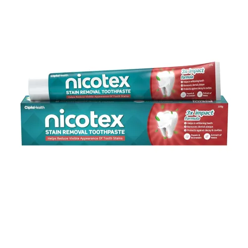 Image of Cipla Nicotex Stain Removal Toothpaste 100G