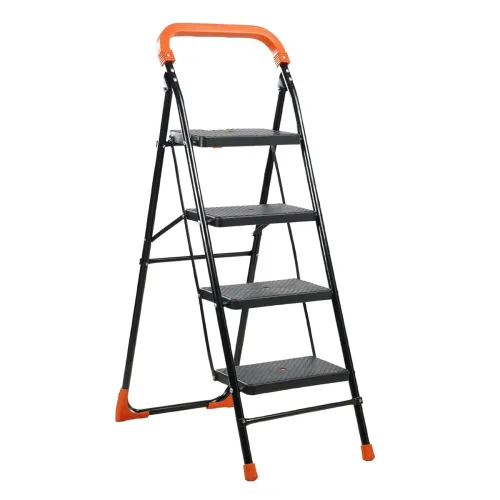 Image of CIPLA PLAST Heavy Duty Folding Ladder with Wide Steps | Lifestyle 4 Steps Foldable | 