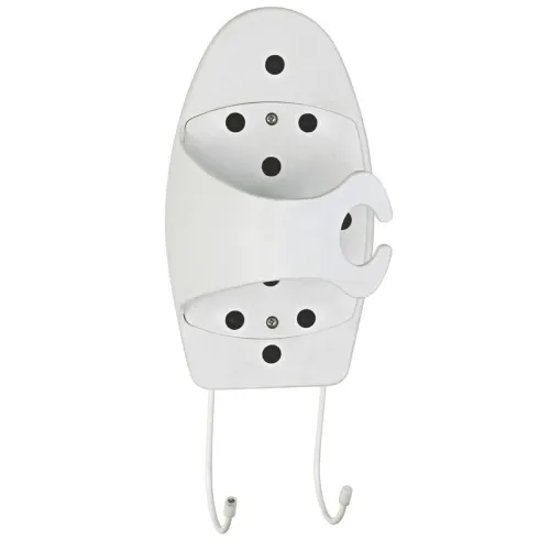 Image of CIPLA PLAST Iron Organiser | Ironing Holder | Hanging Ironing Table | Iron Press Holder | White (Iron Organiser)