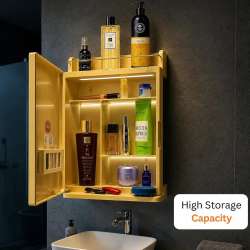 Image of CIPLA PLAST Rich Look Bathroom Cabinet with Mirror
