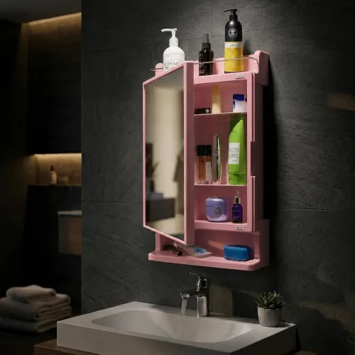 Image of CIPLA PLAST Rich Look Bathroom Cabinet with Mirror 