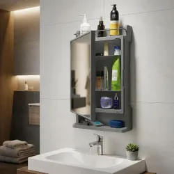 CIPLA PLAST Rich Look Bathroom Cabinet with Mirror