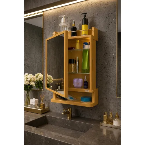 Image of Cipla Plast Rich Look Bathroom Mirror Cabinet
