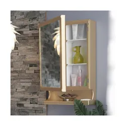 CIPLA PLAST New Look Plastic Multipurpose Cabinet | Storage Organiser | Strong Plastic Bathroom Shelves Wall Mounted | B