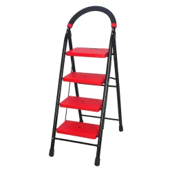 CIPLA PLAST 4 Steps Super Milano Heavy Duty Ladder for Home Premium Alloy Steel Folding 4 Step Ladder for Home, Wide Ant