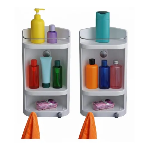 Image of CIPLAPLAST Plastic Caddy Corner Cabinet (Set of 2)