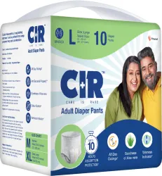 CIR 10 hr Absorption Adult Diapers - L (10 Pieces)