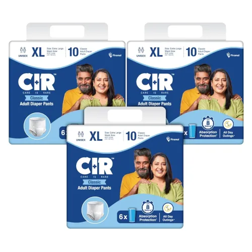 Image of CIR Classic Adult Diaper Pants Style | Adult Diapers XL Size (Extra Large) |Waist Size (101-155 cm | 40\'-61\') |8 hr Ab