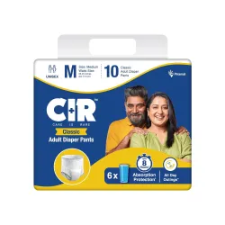 CIR Classic Adult Diaper Pants Style Waist Size (64-114 cm | 25\- 45\)