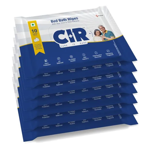 Image of CIR Soft Body Cleansing Wet Bed Bath Wipes for Adults | Body Sponging | Extra Large, 10 Wipes/Pack (Pack of 7), 70 Wipes