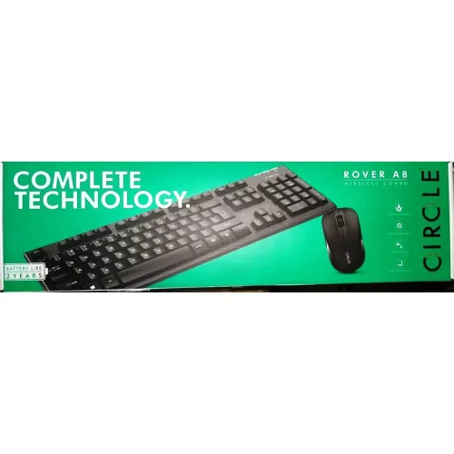 Image of Circle Rover A8 Wireless Keyboard & Mouse Set