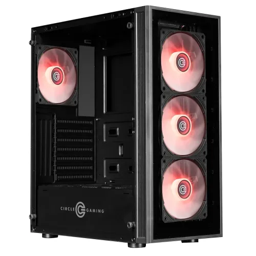 Image of Circle Xtender X2 Mid Tower Computer Case Gaming Cabinet Support ATX M-ATX ITX 