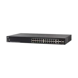 Cisco SG550X-24 Stackable Managed Switch | 24 Gigabit Ethernet (GbE) Ports | 2 x 10G Combo | 2 x SFP+ | L3 Dynamic Routing | Limited Lifetime Protection (SG550X-24-K9-IN)