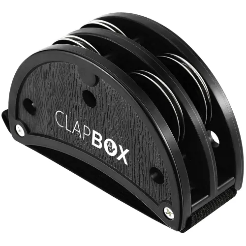 Image of Clapbox Foot Tambourine - Jingles, Black