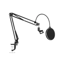 CLAPONE Microphone Stand with Suspension Boom Scissor Arm /Mic Stand Holder /Studio Stand /Adjustable Suspension Boom Sc
