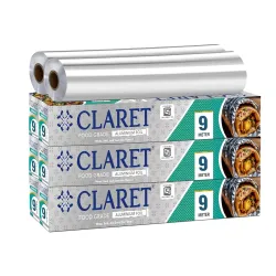 Claret Food Grade Aluminium Foil Roll | 9 Meter