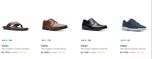 Image of Clarks Footwears up to 75% Discount