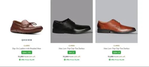 Image of Clarks Men's Shoes Upto 80% Discount